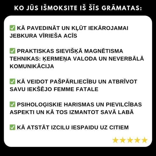 Revolucionāra grāmata – Atmodini savu iekšējo Femme Fatale
